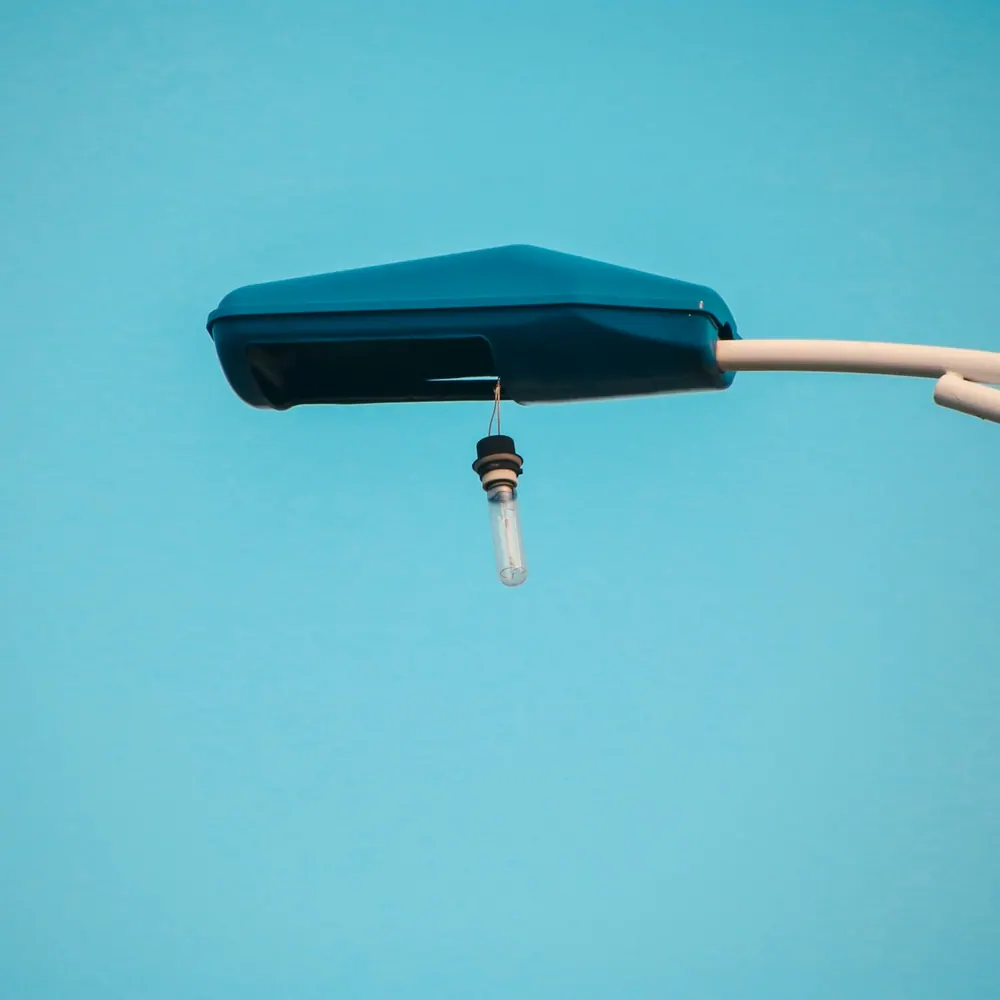 A Palmwood Sense water leak sensor with its detection probe