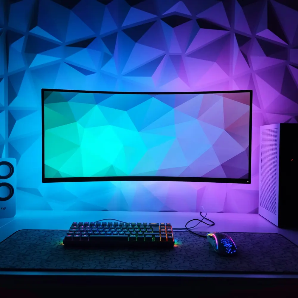 Riftline Frame 4K capture card feeding a streaming setup with an ultrawide monitor