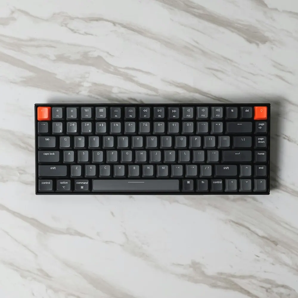Riftline Tactile 75 mechanical keyboard with PBT keycaps and a rotary knob